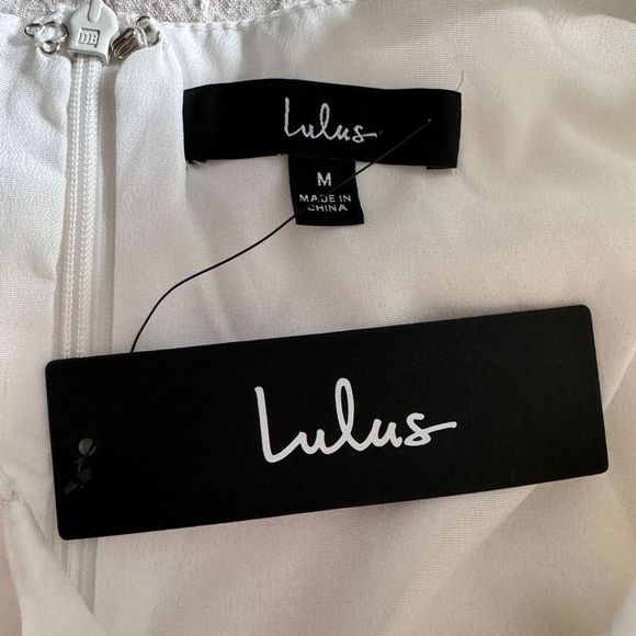 Lulu’s Dinah White One-Shoulder Dress M - Picture 12 of 12